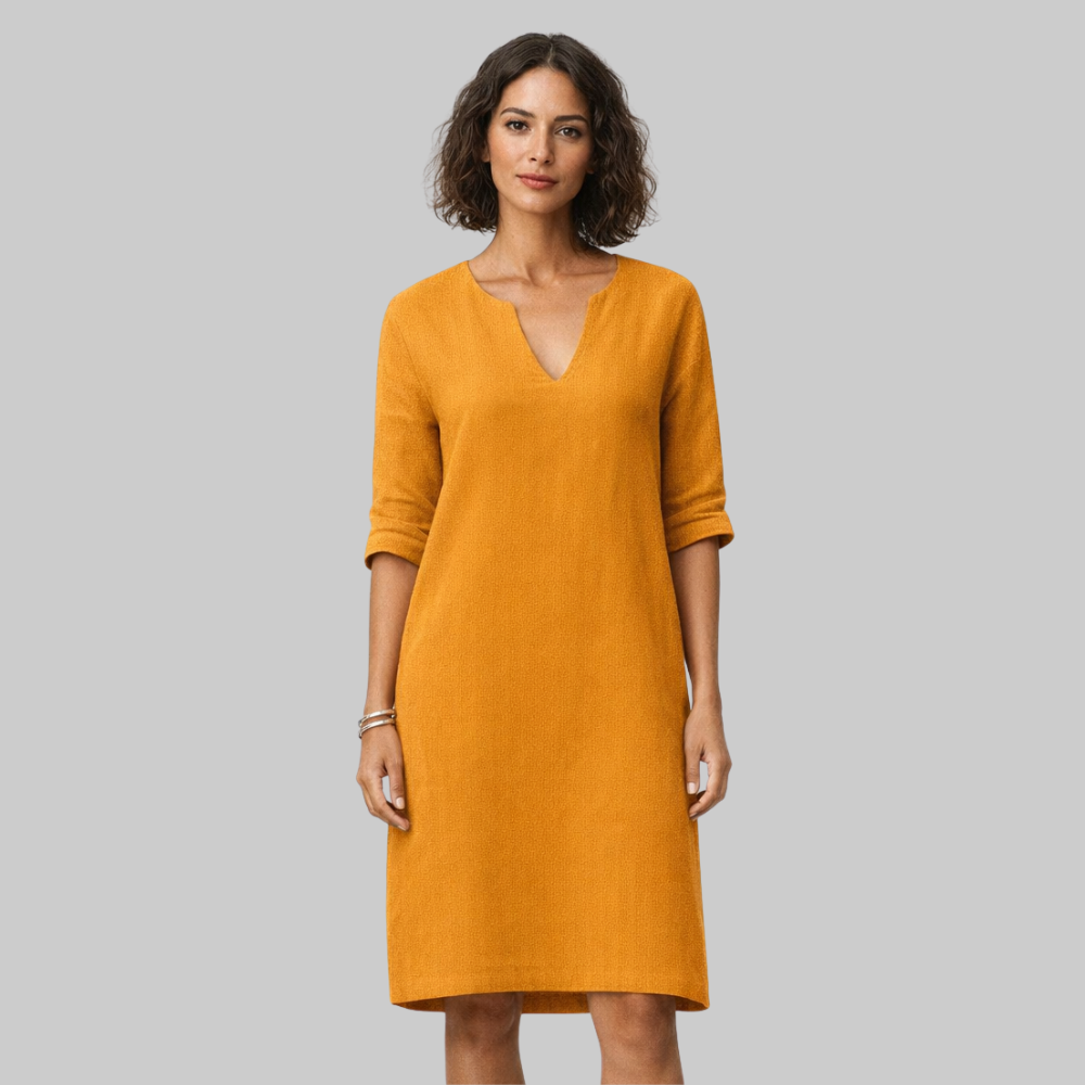 Sophie Vestido Mujer de Verano Elegante – Vestido ligero con escote en V fluido