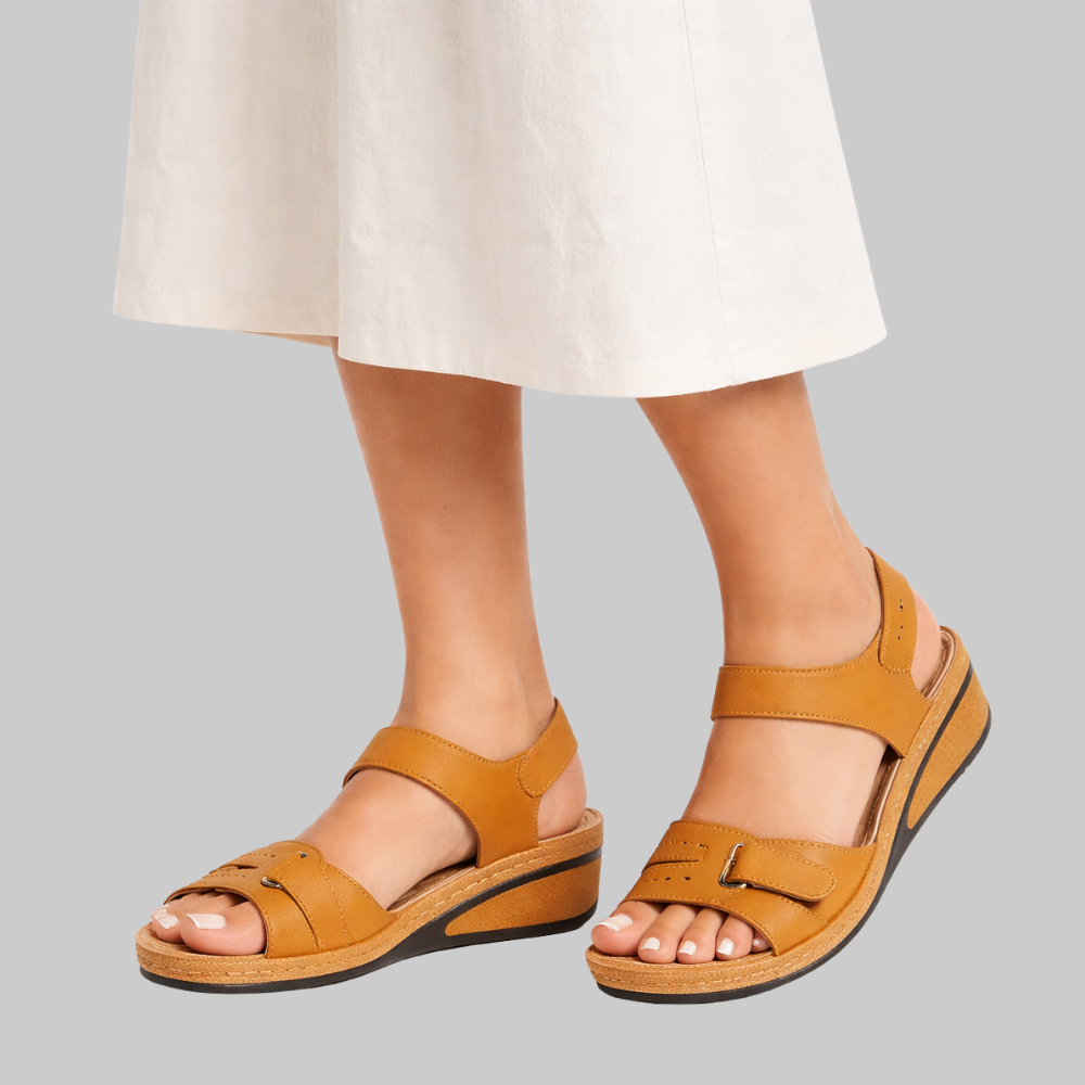 Tilly Sandalias Mujer Elegantes – Sandalias de Verano con Tiras y Hebilla Ajustable