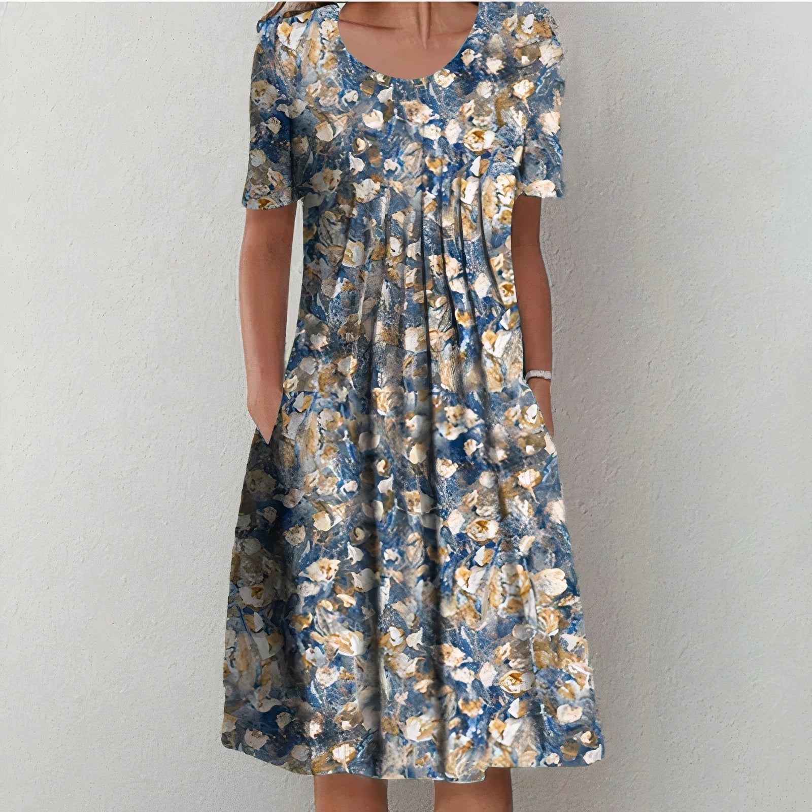 Orielle Vestido de Verano Mujer – 100% Algodón Transpirable, Corte Fluido y Elegancia Clásica