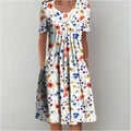 Orielle Robe d'Été Femme – 100% Coton Respirant, Coupe Fluide & Élégance Classique
