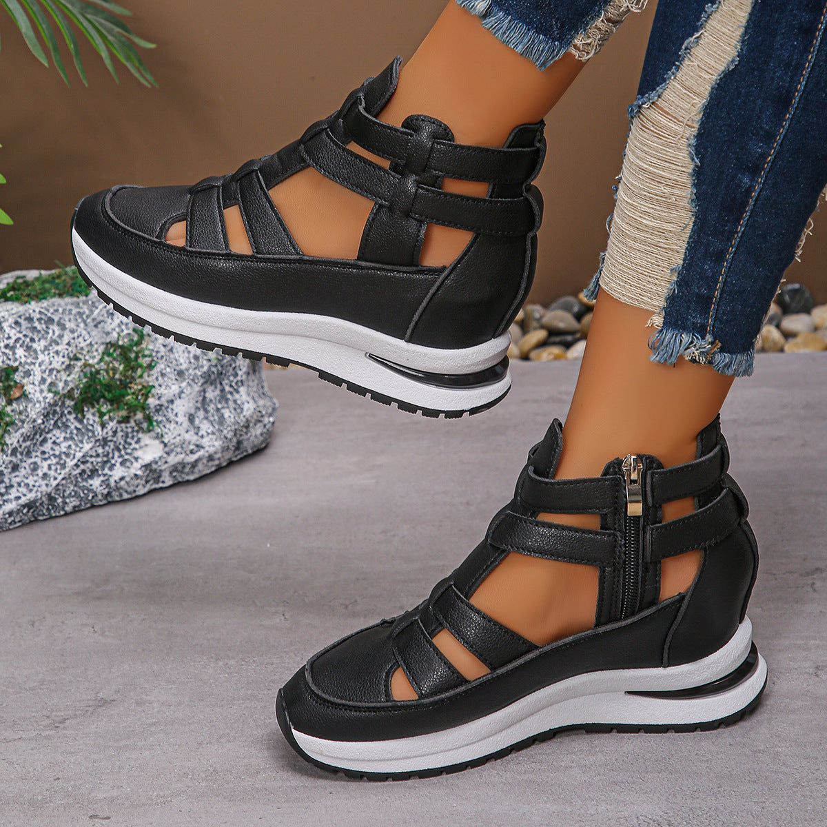 Sandales de sport pour femme Vina – Semelle épaisse, respirantes avec brides confortables