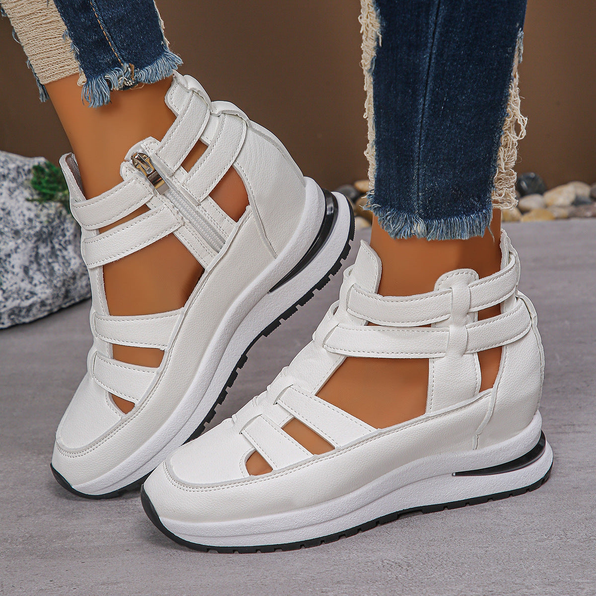 Sandalias de mujer deportivas Vina – Suela alta, transpirables con tiras confortables