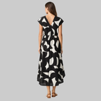 Valeria Robe Femme d'Été – Robe Légère Col V Élégante Imprimé Casual
