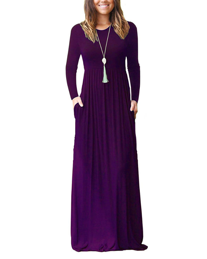 Evelyn Vestido de Mujer – Túnica con Bolsillos, Línea Suave y Largo a la Rodilla