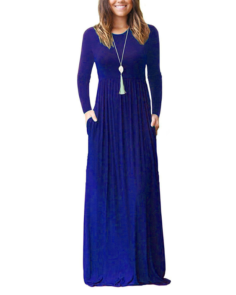 Evelyn Vestido de Mujer – Túnica con Bolsillos, Línea Suave y Largo a la Rodilla