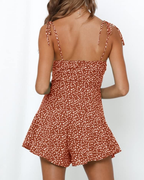 Winslet Pagliaccetto Donna Boho – Floreale con Corpetto Smock e Spalline Regolabili