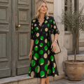 Vestido Midi Elegante Marife para Mujer – Vestido Fluido Clásico, Estilo Versátil Casual Chic