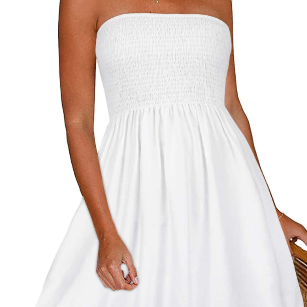 Eliana Women's Summer Dress – Short Off-Shoulder Dress with Boho Print