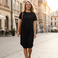 Grace T-Shirt Dress for Women – Summer Cotton Dress with Short Sleeves and Pockets