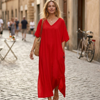 Soraia Robe de Plage Femme – Robe Bohème Plage, Paréo Long avec Franges