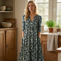 Bianca Robe Bohème d'Été pour Femme – Robe Mini Florale avec Col en V Élégant