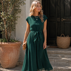 Digna Robe Femme Maxi Estivale – Robe Fluide Légère Élégante Décontractée Chic