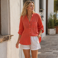Amy Blouse Femme Élégante – Chemisier Doux Respirant, Coupe Confortable Décontractée
