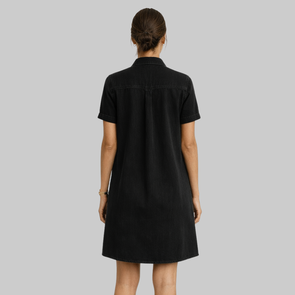 Emily Robe en Denim Femme – Coupe Flatteuse, Douce & Style Décontracté Élégant