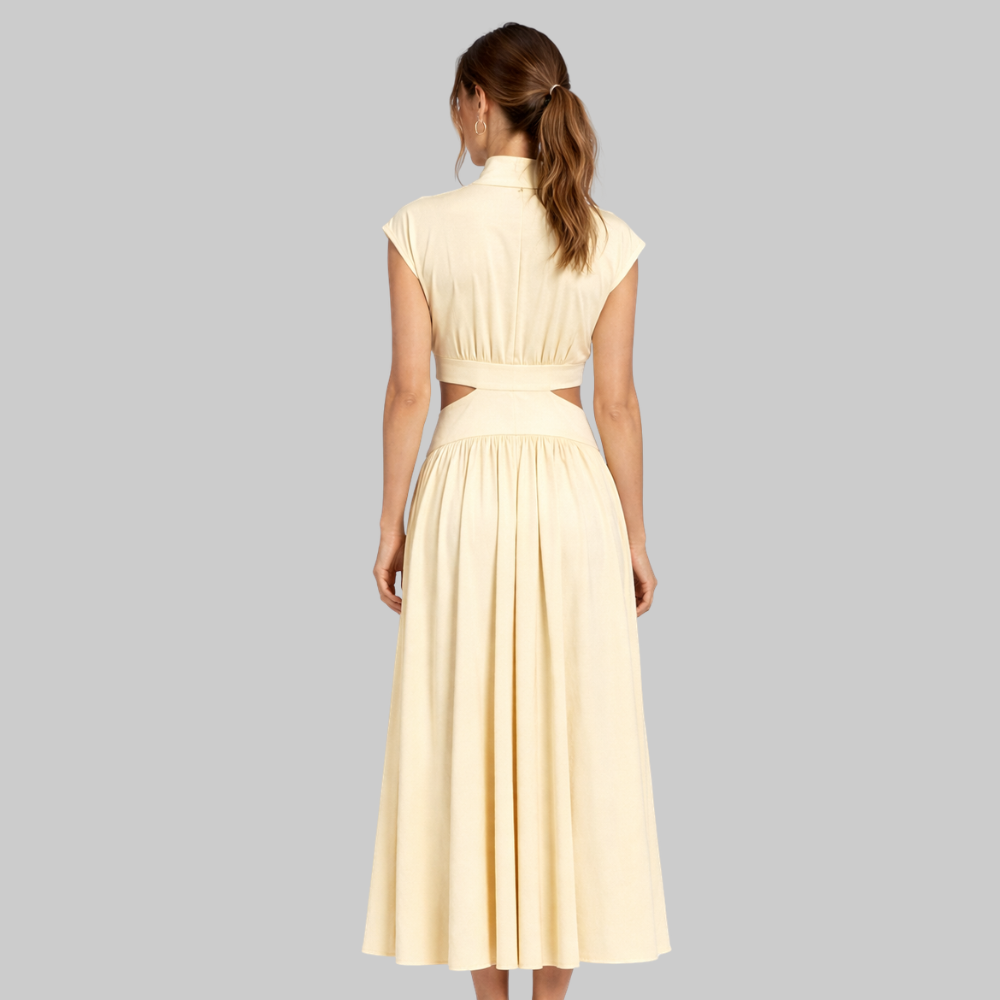 Pearl Robe Femme Longue Élégante – Robe Fluide de Soirée avec Coupe Raffinée