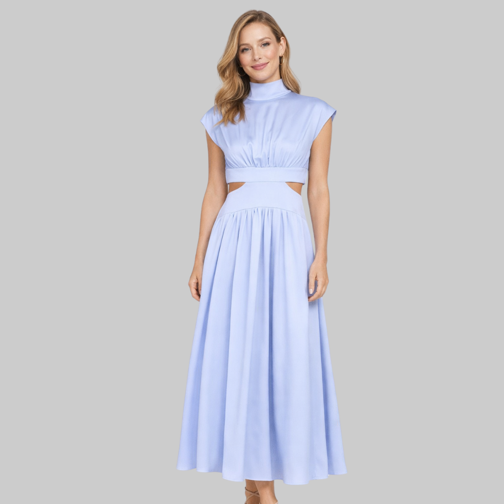 Pearl Vestido Mujer Largo Elegante – Vestido Fluido de Noche con Corte Refinado