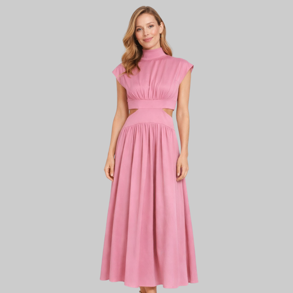 Pearl Vestido Mujer Largo Elegante – Vestido Fluido de Noche con Corte Refinado