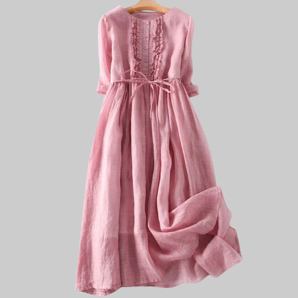 Sienna Vestido Mujer Verano – Vestido Verde Salvia Fluido, Ligero, Elegante Casual