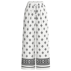 Juliette Pantaloni Palazzo Donna – Modello Floreale a Vita Alta con Tasche