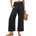Camila Pantaloni Palazzo Donna – Modello Wide Leg a Vita Alta con Tasche