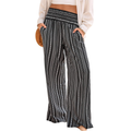 Rebecca Pantaloni Palazzo Donna – Modello Boho Floreale a Vita Smock con Tasche