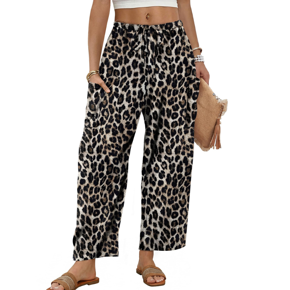 Freya Pantaloni Palazzo Donna – Modello Barrel Wide Leg con Coulisse e Tasche