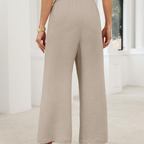 Katherine Pantaloni Palazzo Donna – Modello Wide Leg con Coulisse e Tasche