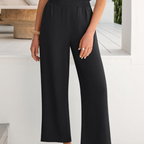 Georgia Pantaloni Palazzo Donna – Modello Cropped a Vita Alta con Tasche
