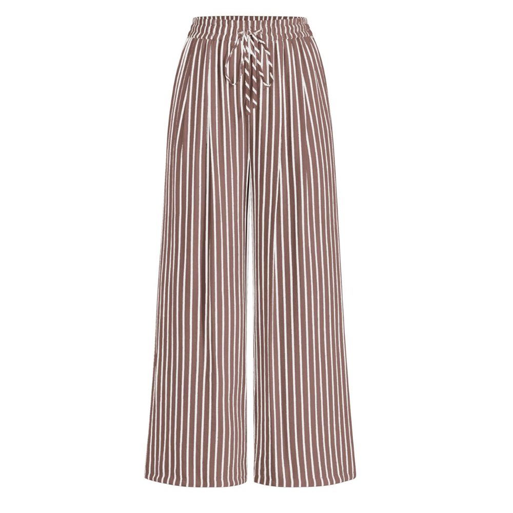 Juliette Pantaloni Palazzo Donna – Modello Floreale a Vita Alta con Tasche
