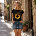 T-shirt Sofia Femme – T-shirt graphique à col rond, manches courtes, basique décontracté