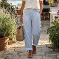 Ferena Pantalons Femme Élégants – Pantalons Tailleur Légers, Coupe Confortable Chic