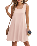Isabella Women's Tunic Dress – Sleeveless Summer Dress with Pockets & Comfortable, Soft Fit