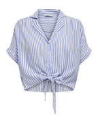 Monica Women's Top – Viscose T-Shirt with Wide Collar & Button Closure
