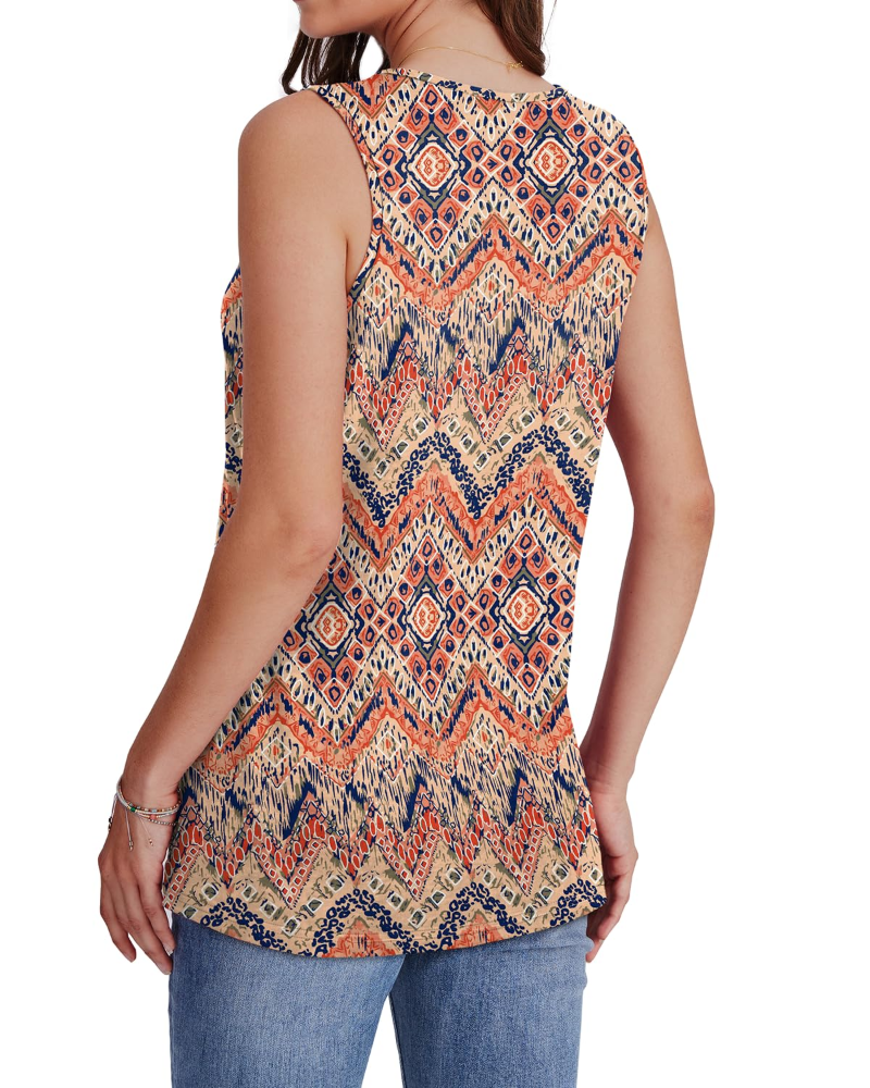 Camiseta de tirantes de mujer Brooke – Escote en V, corte holgado y tejido transpirable