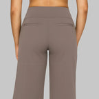 Gladys Pantalones de Mujer Elásticos – Cintura Alta, Bolsillos, Cómodos, Casual Transpirable
