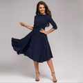 Robe Becky élégante pour femme – Robe classique polyvalente, coupe valorisante