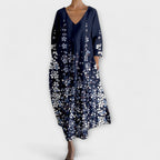 Robe à col en V Rory pour femme – Robe en tulle légère fluide, élégante chic décontractée