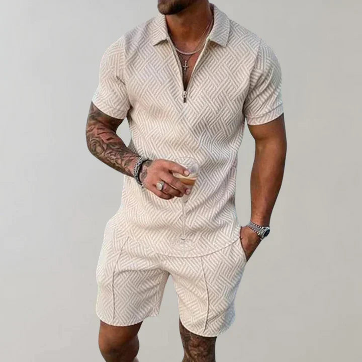 Oliver Conjunto de Verano Hombre – Algodón y Lino, Conjunto Casual Transpirable y Comodidad de Verano