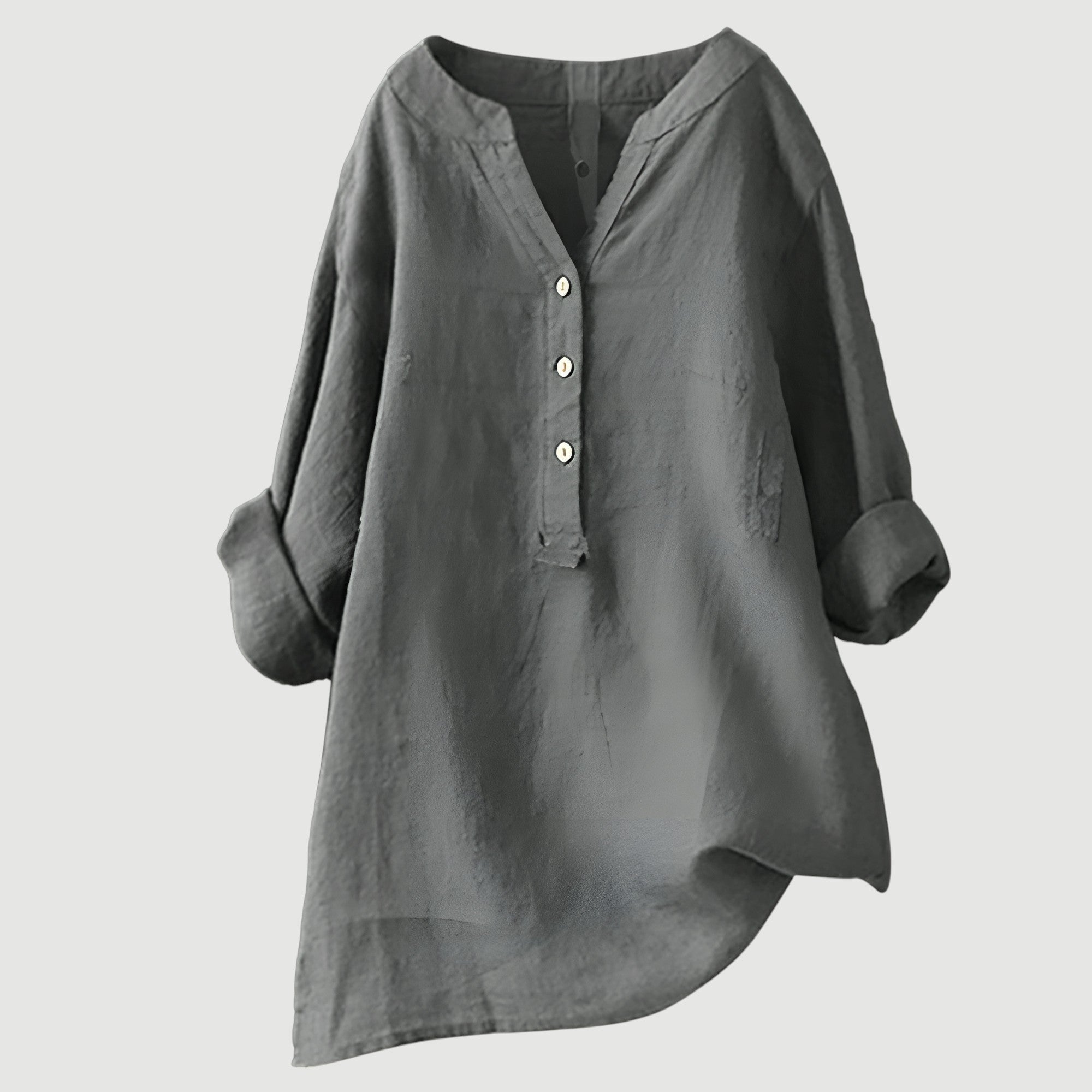 Freda Camisa para Mujer – Lino Transpirable, Corte Amplio y Estilo Casual de Verano
