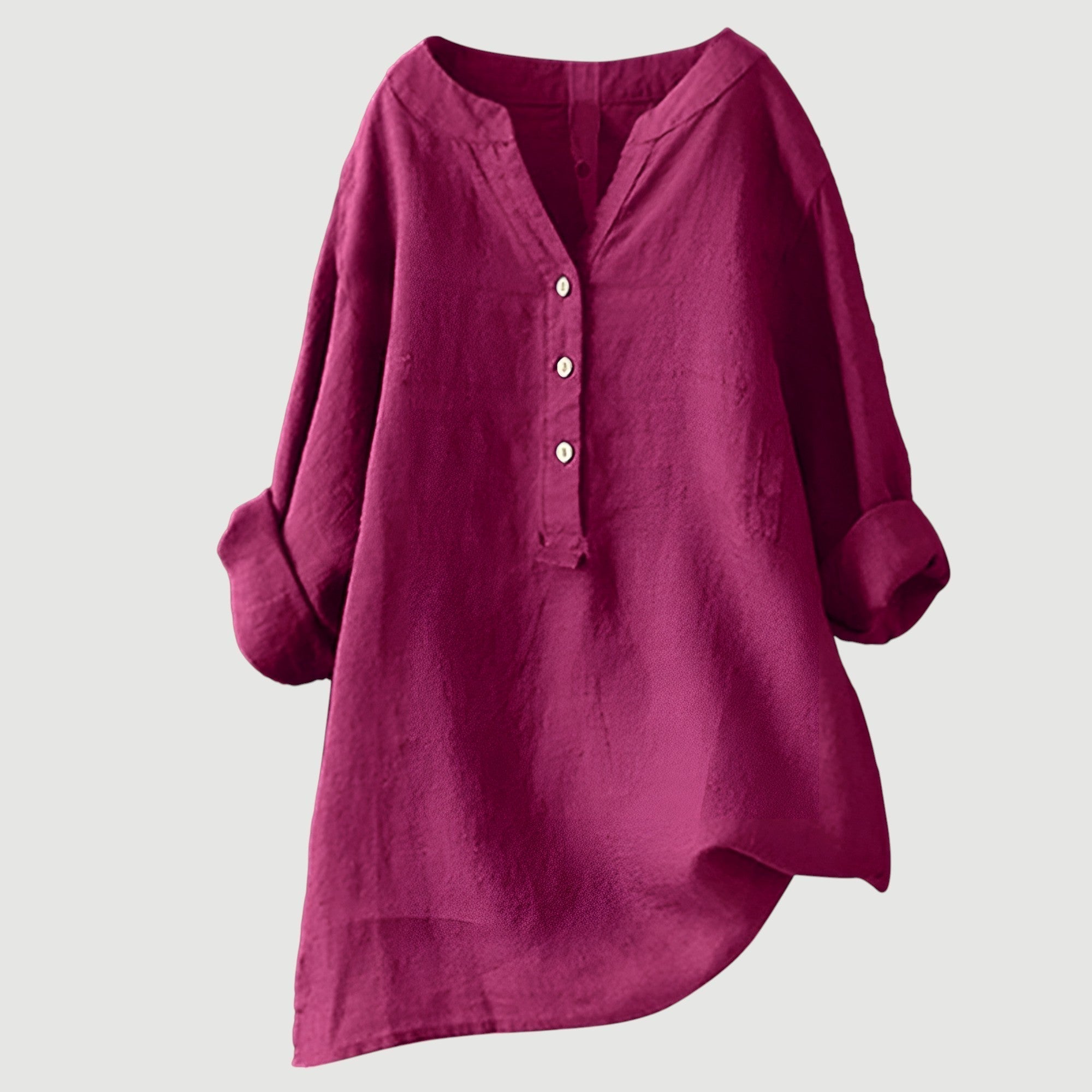 Freda Camisa para Mujer – Lino Transpirable, Corte Amplio y Estilo Casual de Verano