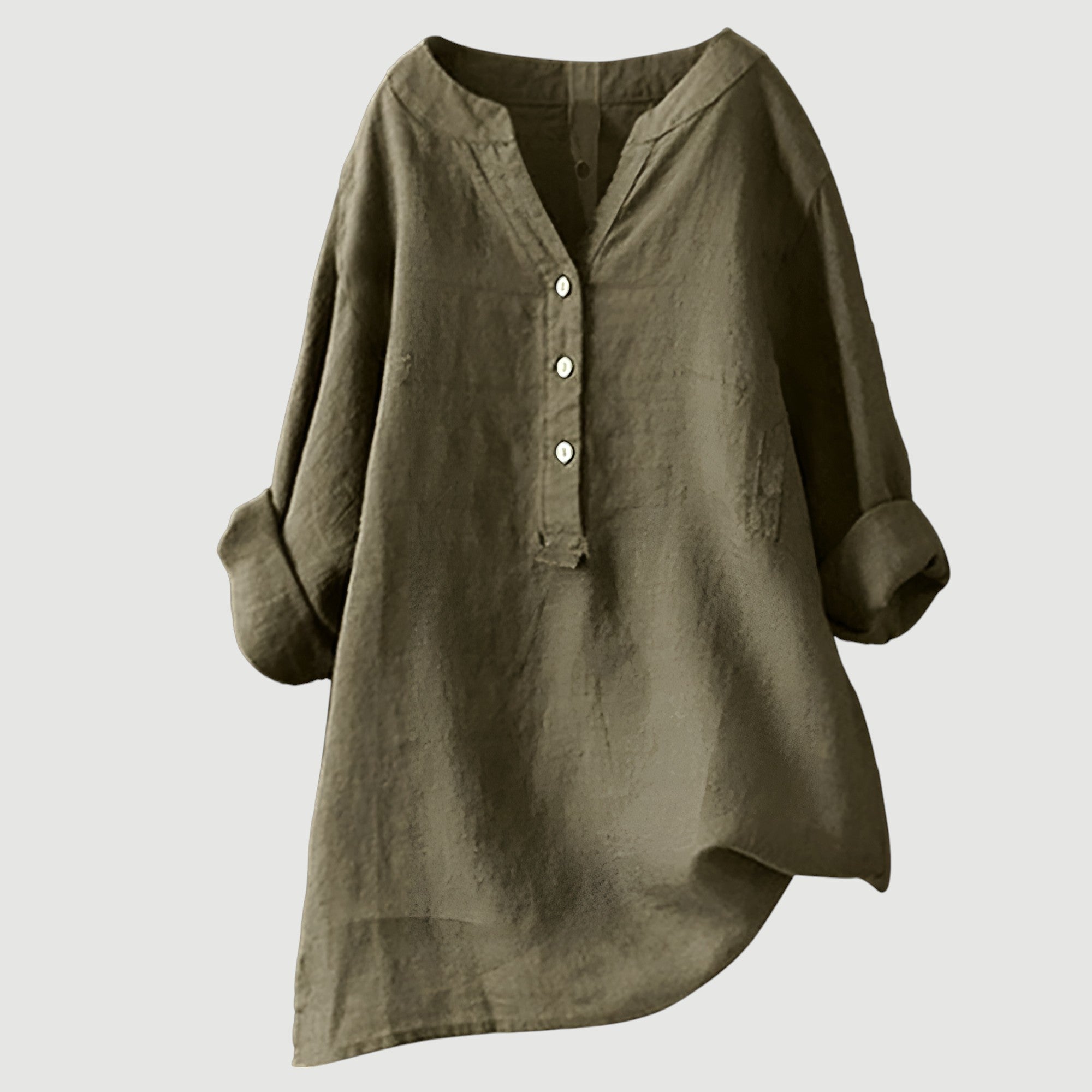 Freda Camisa para Mujer – Lino Transpirable, Corte Amplio y Estilo Casual de Verano
