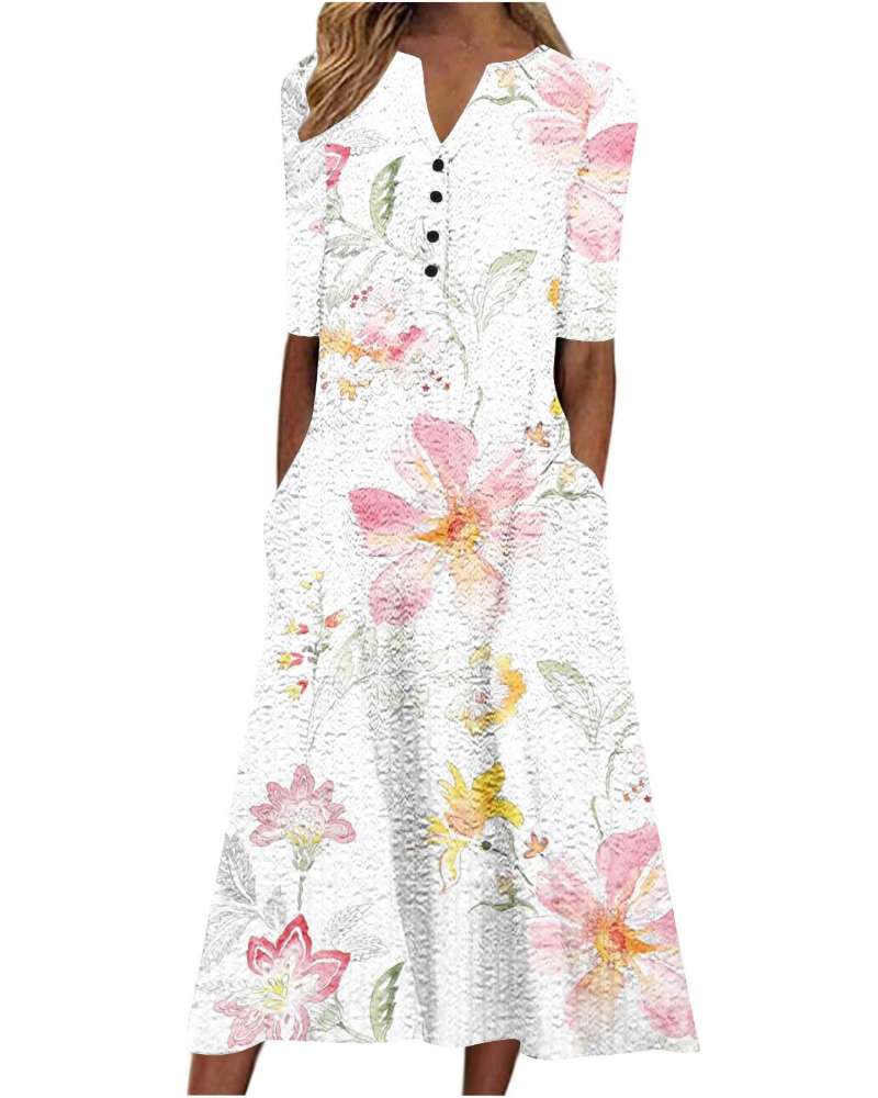 Morgan Damen Sommerkleid – Vielseitige Passform, kurze Ärmel & eleganter Casual-Stil