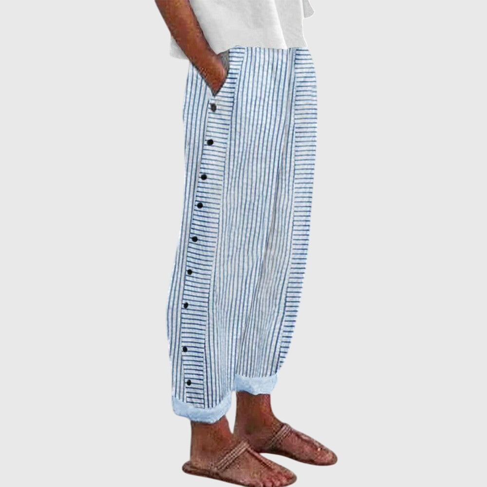 Ferena Pantalons Femme Élégants – Pantalons Tailleur Légers, Coupe Confortable Chic