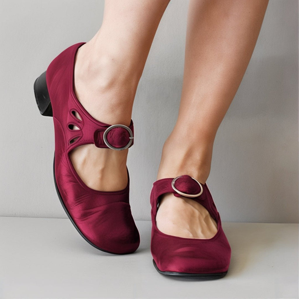 Amada Escarpins Femme – Talons Élégants en Cuir Premium avec Confort Amorti