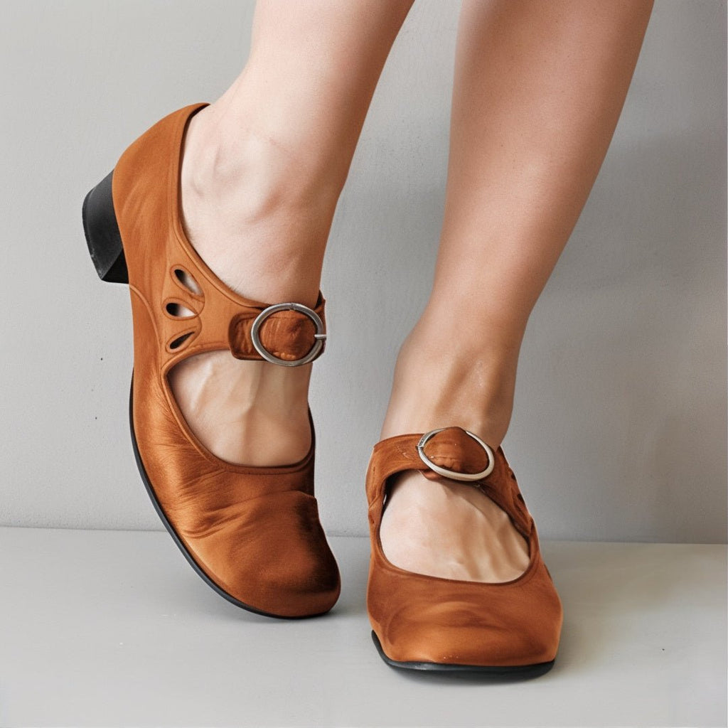 Amada Escarpins Femme – Talons Élégants en Cuir Premium avec Confort Amorti