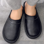 Mariano Chaussons Homme en Cuir – Mules Élégantes, Chaudes, Antidérapantes, Confort Hivernal