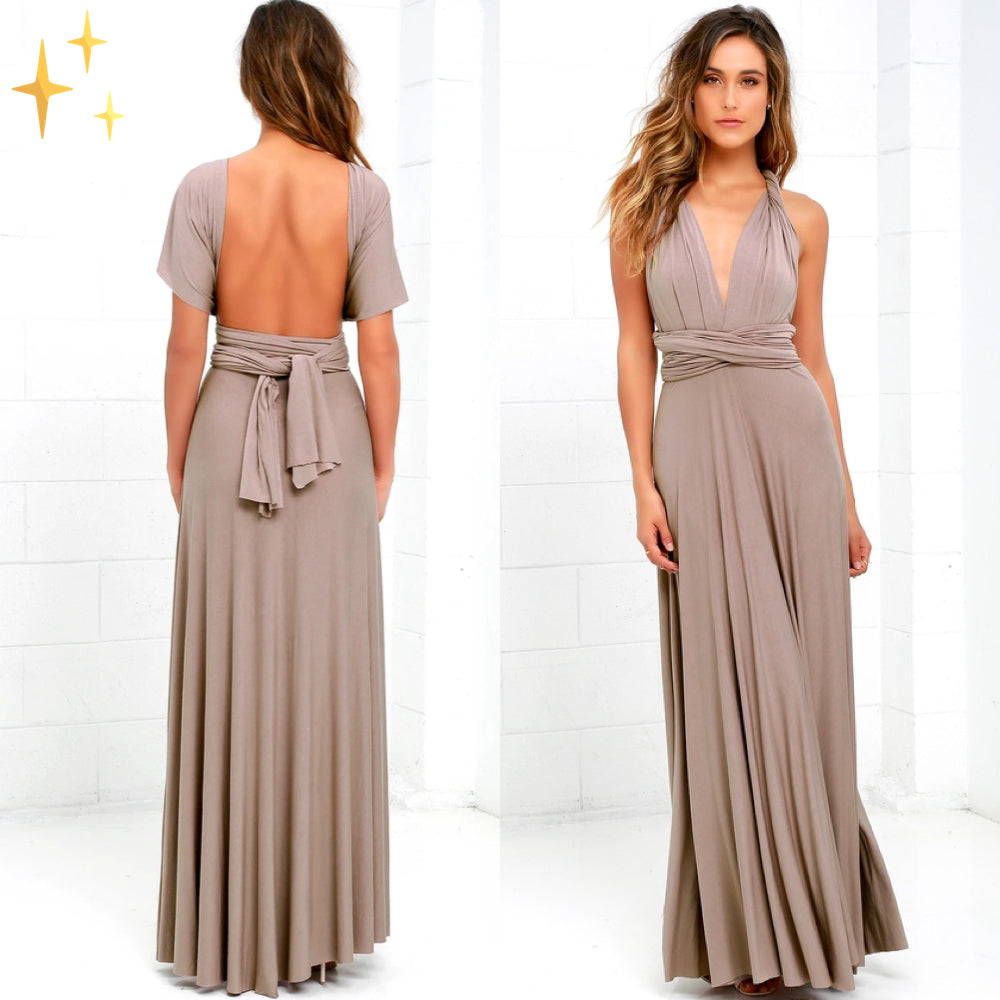 Emilia Robe Femme Portefeuille – Robe Élégante avec Ceinture Réglable Décontractée Chic