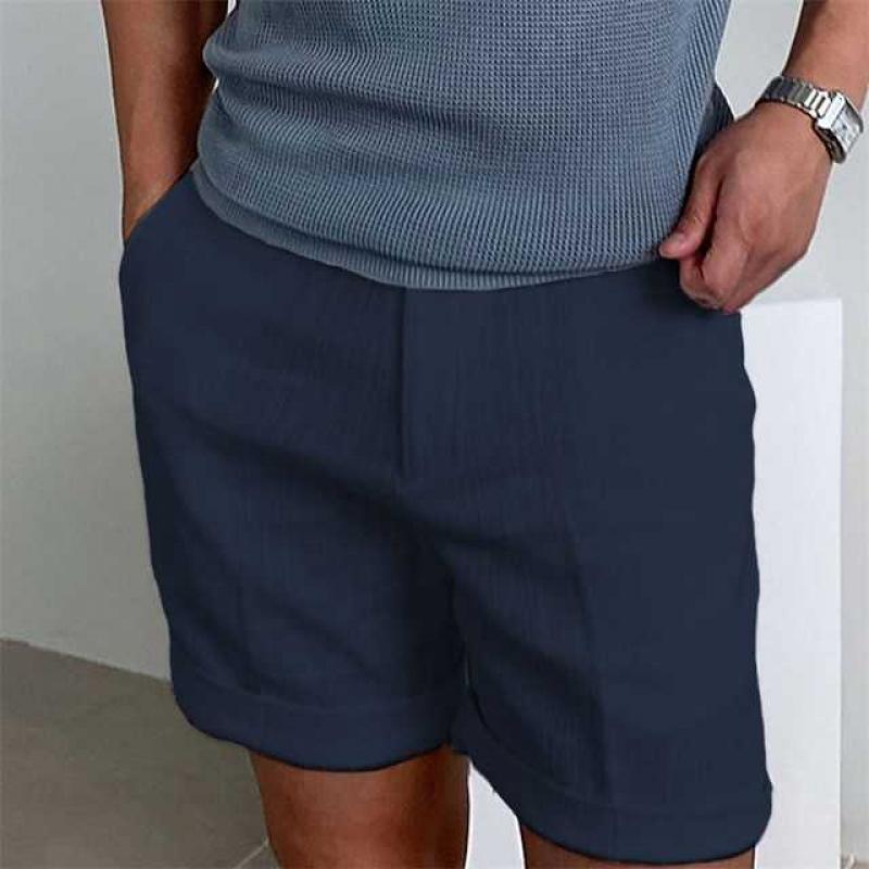 Mariano Short Homme Lin – Shorts Légers Respirants, Coupe Relax Décontractée