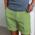 Mariano Short Homme Lin – Shorts Légers Respirants, Coupe Relax Décontractée