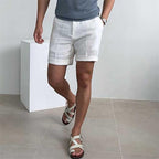 Mariano Short Homme Lin – Shorts Légers Respirants, Coupe Relax Décontractée